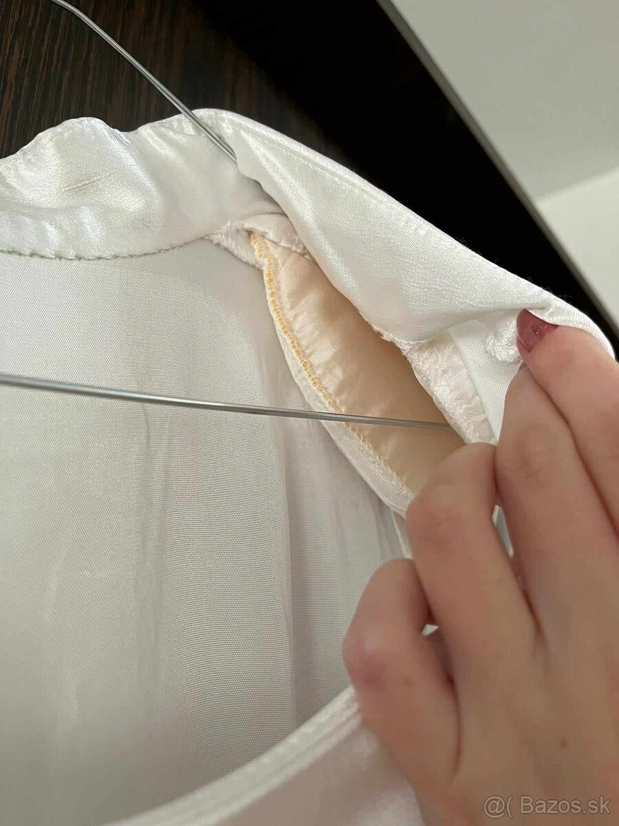 Dlhé spoločenské / svadobné /popolnočné biele šaty - 7