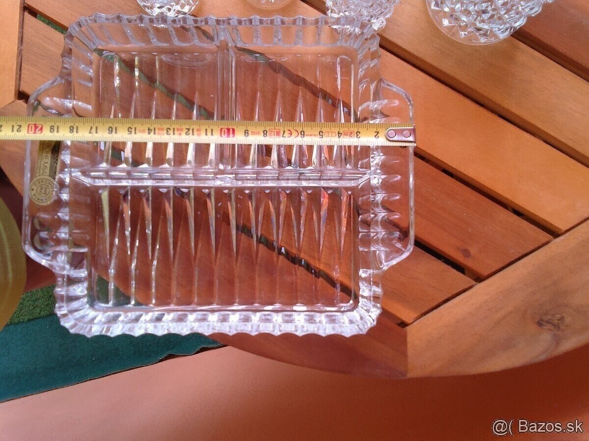 Krištáľová váza Bohemia,kabaret - 7