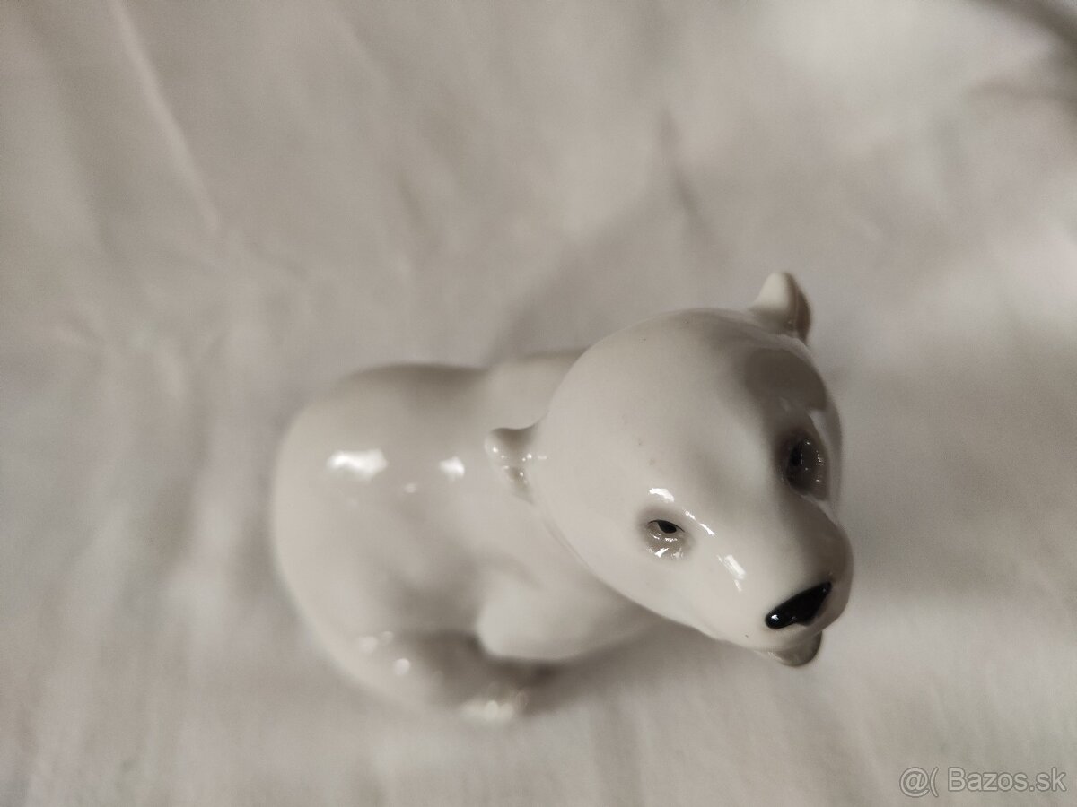 Sběratelská soška Lední medvěd, Lomonosov,SSSR - 7