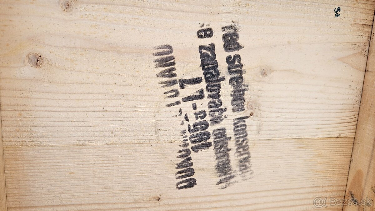 Vojenska drevena krabica bedňa 3. - 7