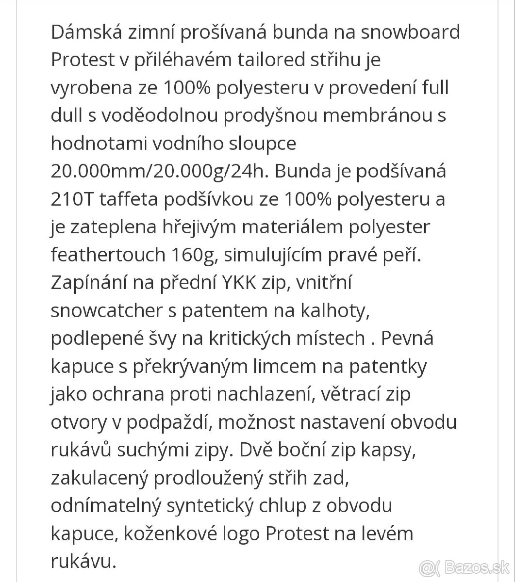Snowboardova dámska bunda Protest - 7