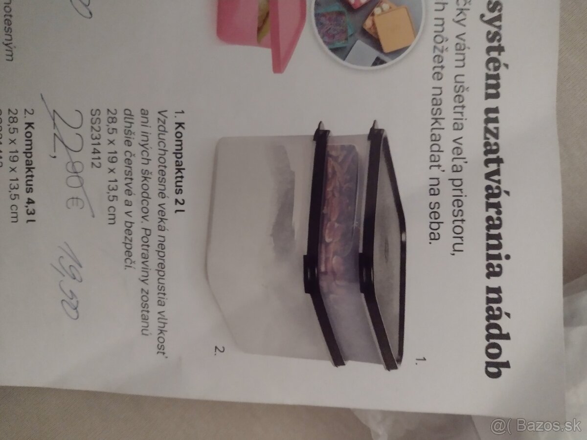 Tupperware - dopredaj výrobkov, nové - 7