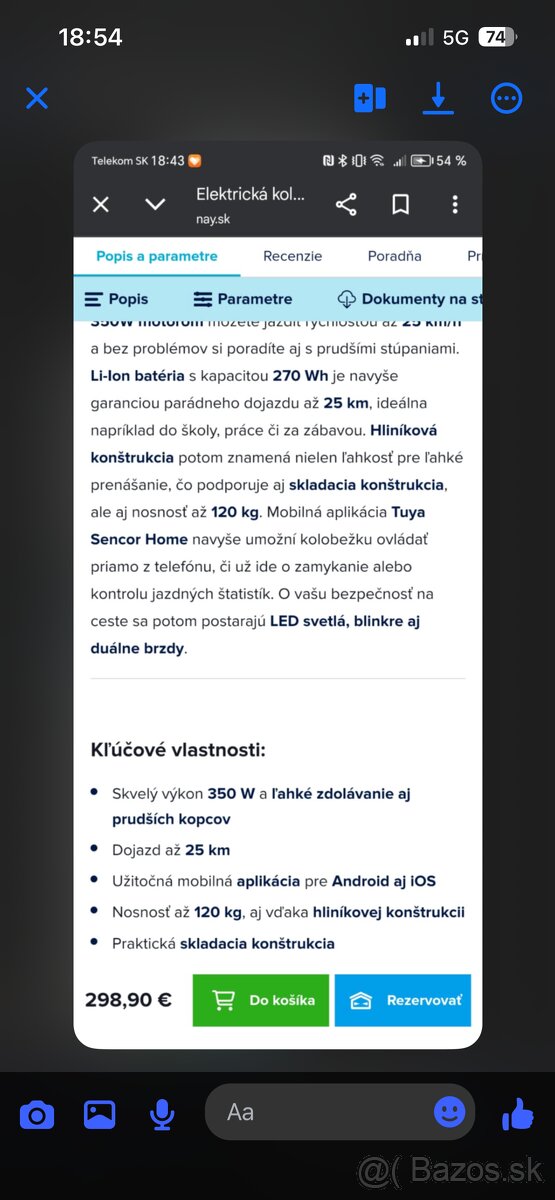 El. Kolobežka sencor - 7