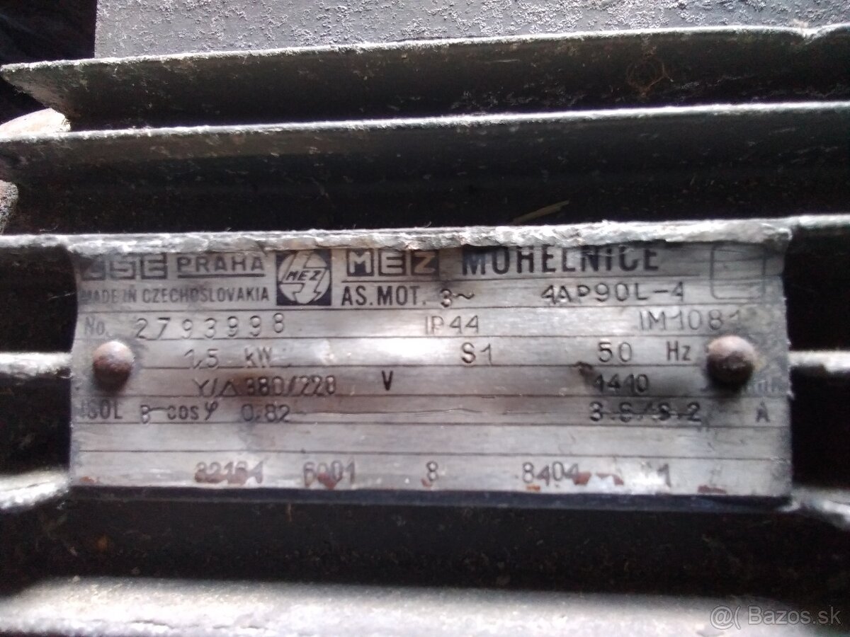 Predám dva motory 2.2 kW a 1.5 kW. - 7