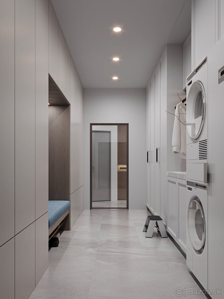 6 izb. skolaudovaný viladom (235 m²) bazén, vstupo do lesa - 7