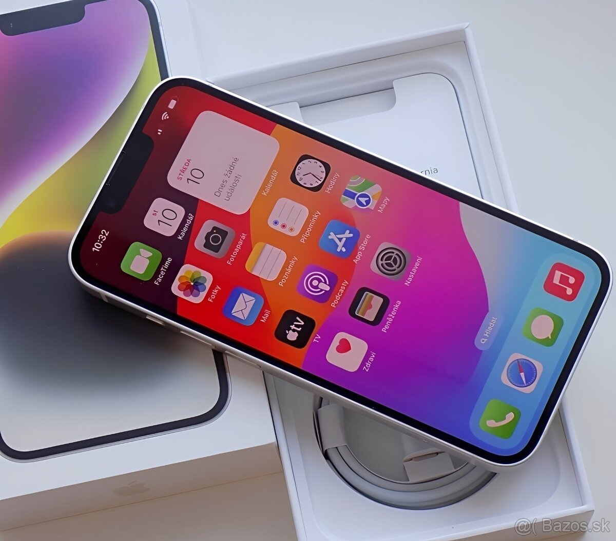 iPhone 14 Starlight BATERIE 100% TOP - 7