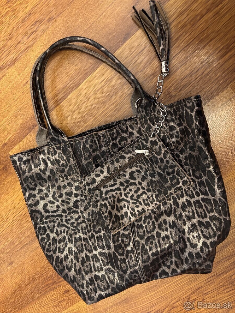Dámska kožená kabelka - 7