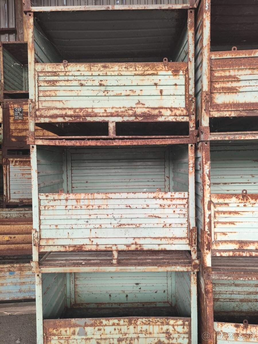 PREDÁM POUŽITÉ KOVOVÉ PALETY, BEDNE - 7