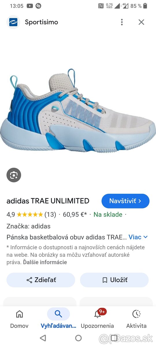 Predám novéé nepoužité tenisky Adidas Trae Unlimited. - 7