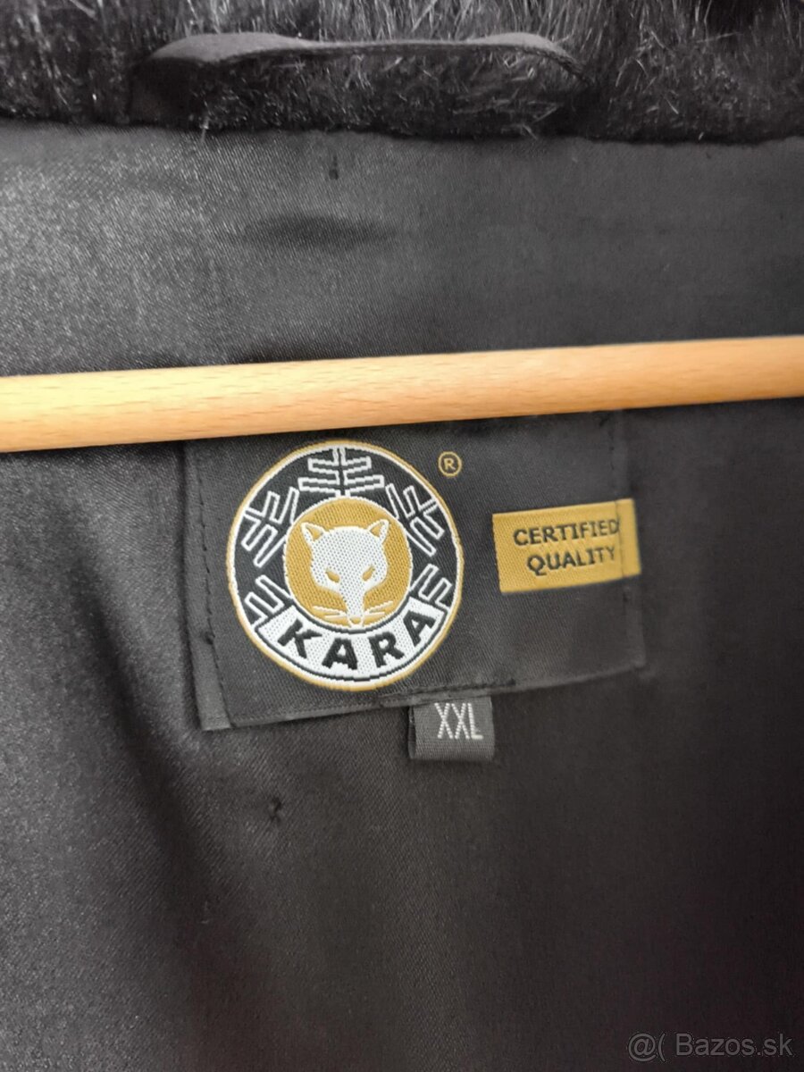 Kara - čierny umelý kožuch - 7