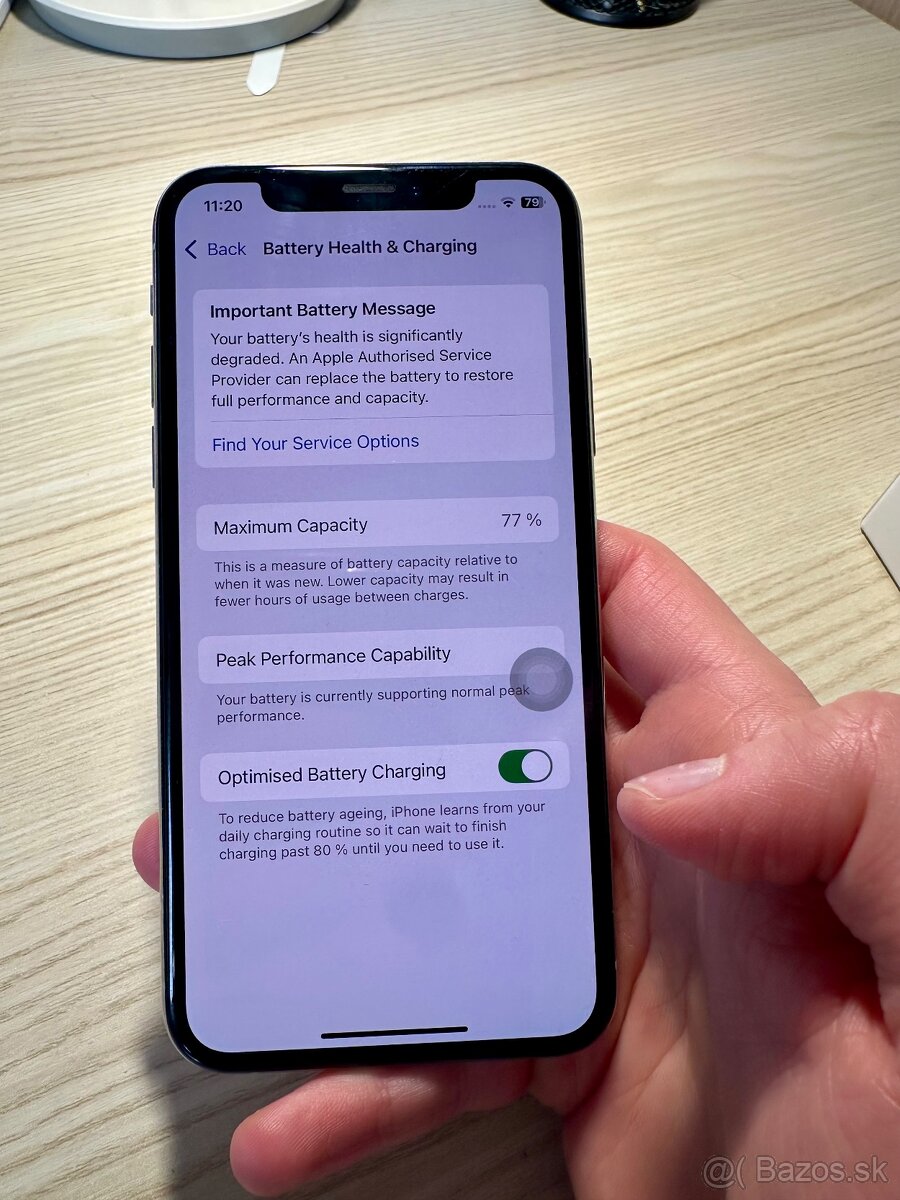 Predám zachovalý iPhone XS Silver 64GB - 7