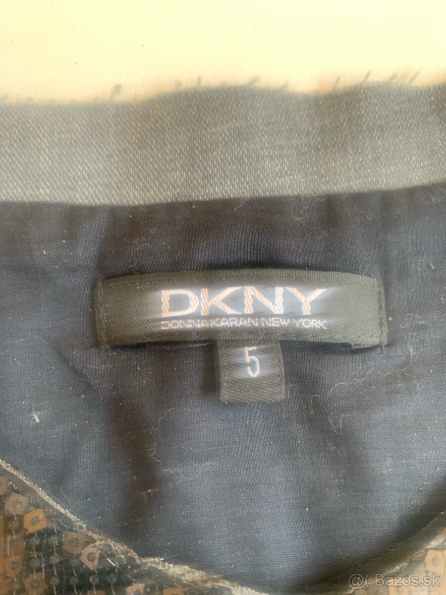 Detské šaty, flitrované, DKNY, 5 rokov, čierne - 7
