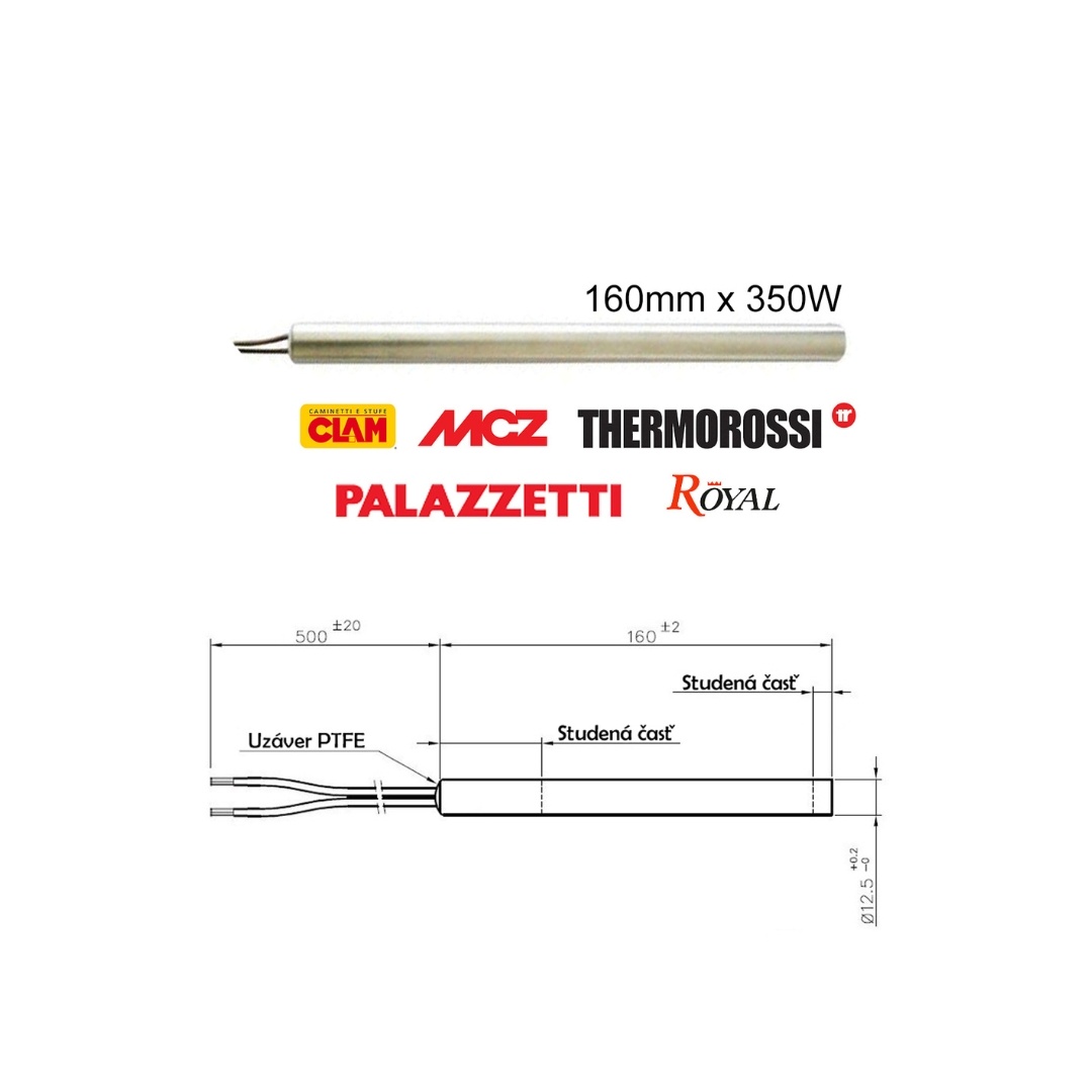 Zapaľovacie špirále (odporové zapalovače) pre peletové pece - 7