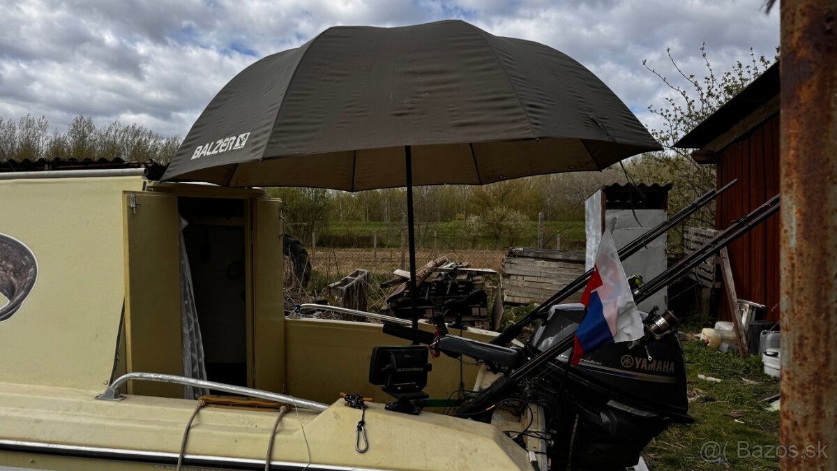 Čln katamarán s kajutou + nový motor + sonar ZNÍŽENÁ CENA - 7