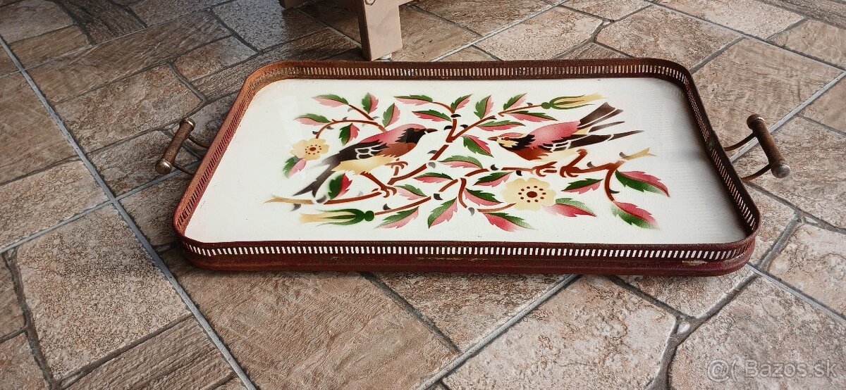 Starožitný podnos,tácka - 7