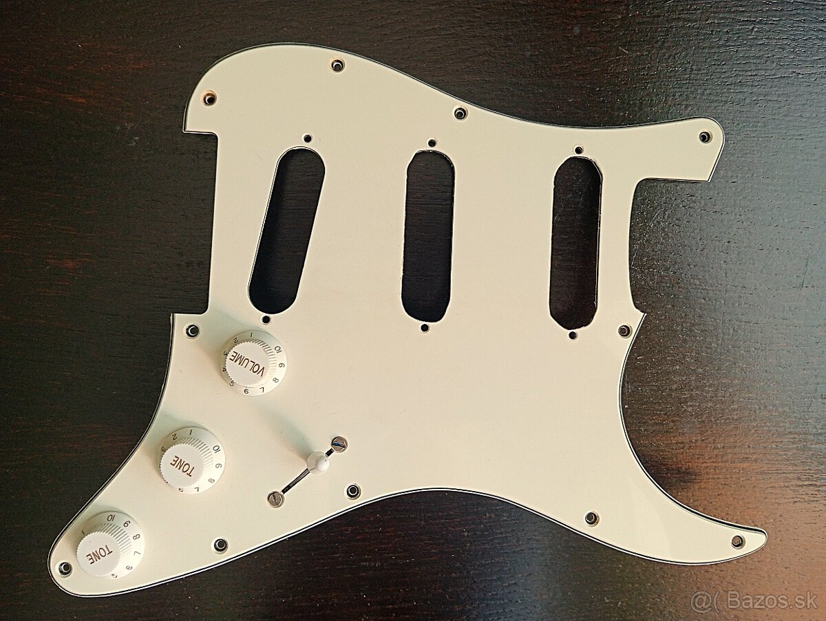 Snímače Stratocaster- pickguard, poťáky 70 roky Greco,Maya - 7