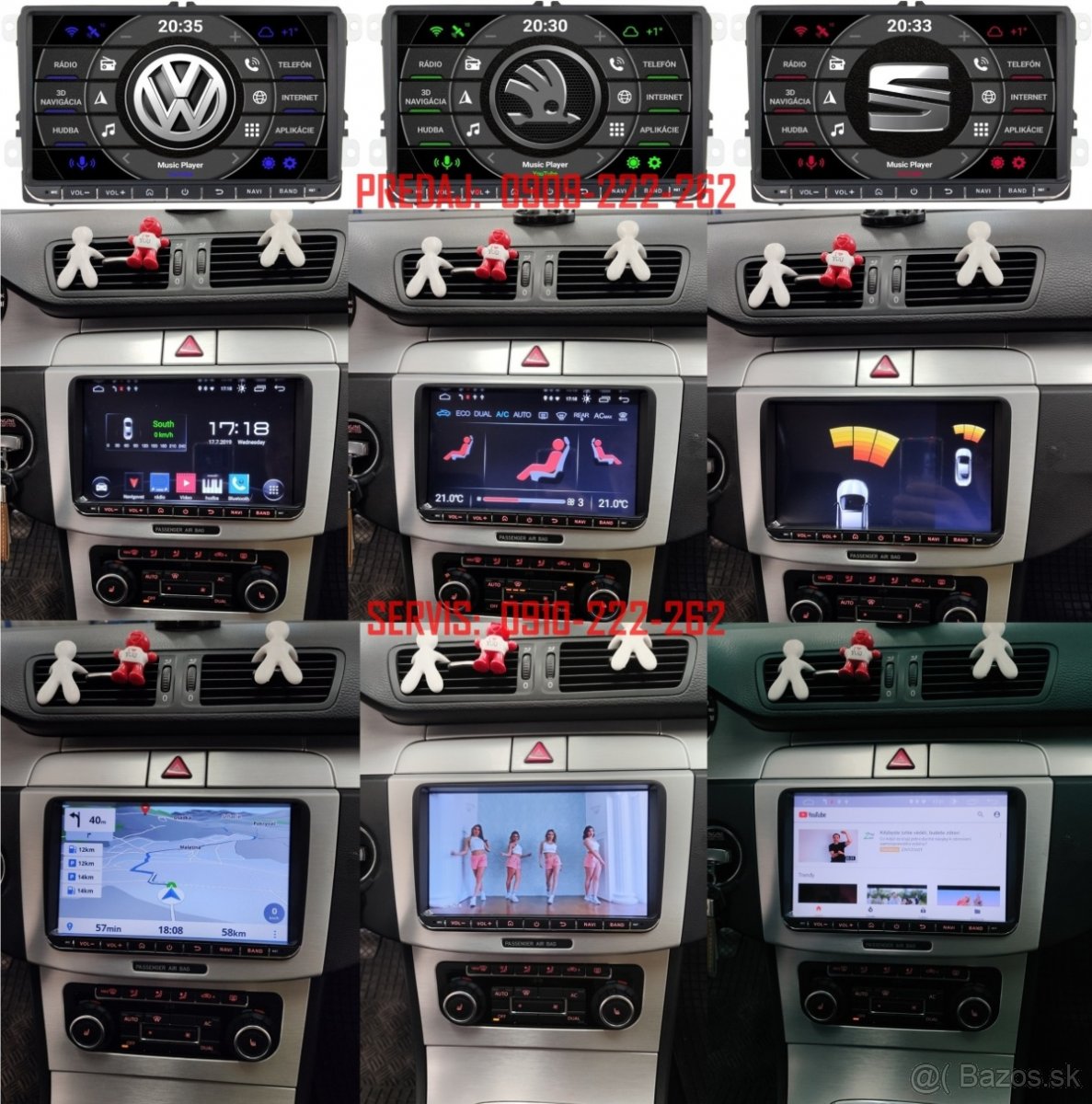 PREDAJ - MONTÁŽ GPS 2DIN AUTORÁDIÍ s ANDROIDOM - 7
