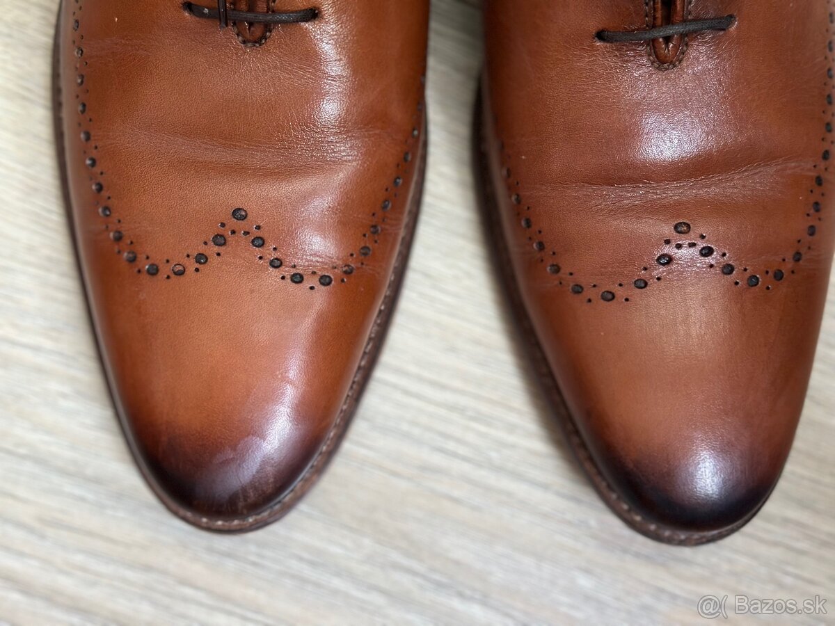 Elegantné formálne topánky BROGUE OXFORD (11) - ručná výroba - 7