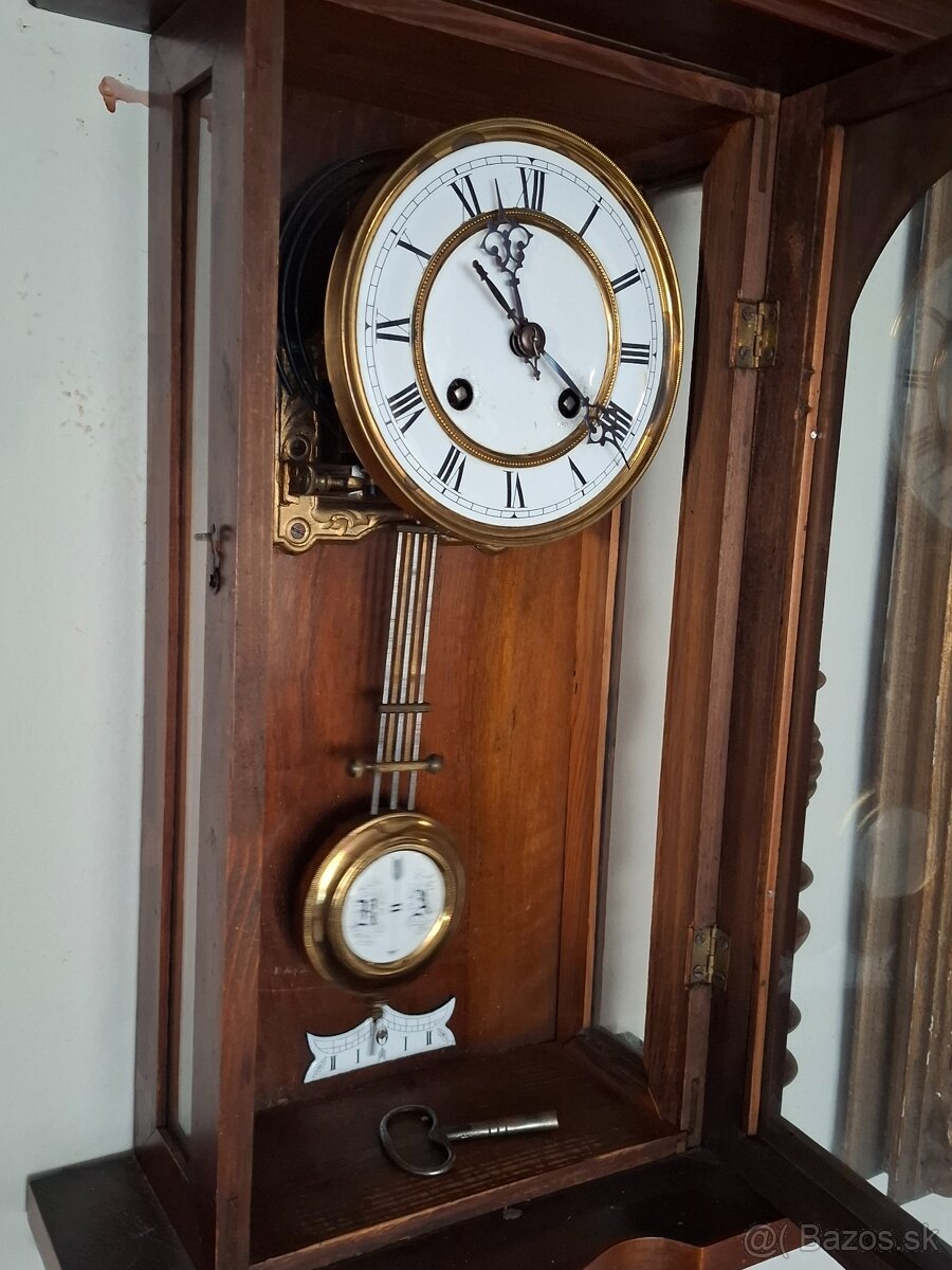 Predám funkčné nástenné hodiny Altdeutsche 1890 polbicie V:8 - 7