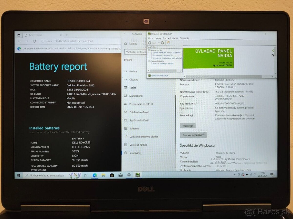 Dell Precision 7520 | i7 • 16GB • 1TB SSD • Quadro M2000M - 7