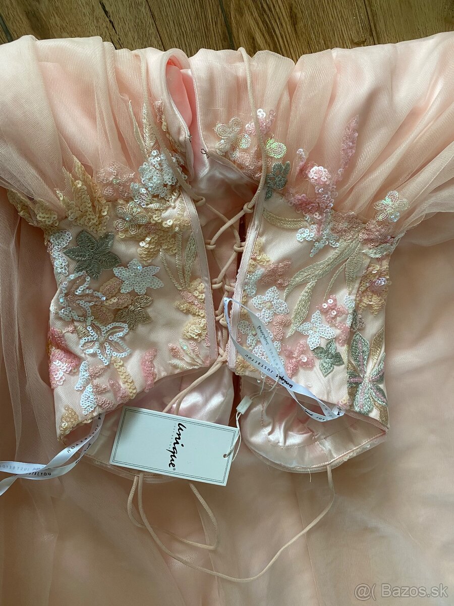 Dlhe tylove spolocenske saty Mascara - 7