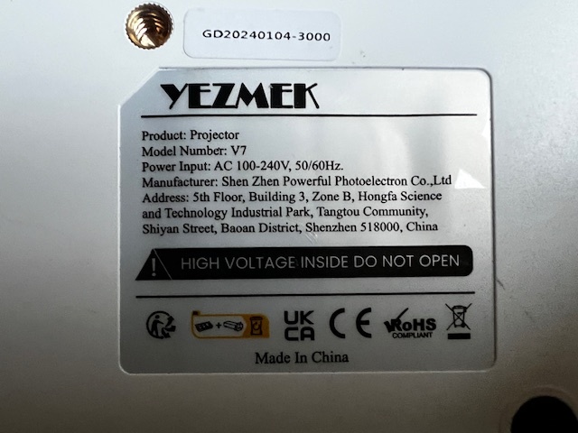 Led Projektor YEZMEK V7 Native 1080P Full HD - 7