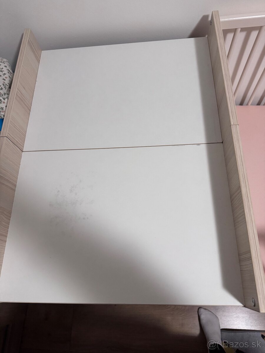 Detská postieľka s prebaľovacim pultom - 7