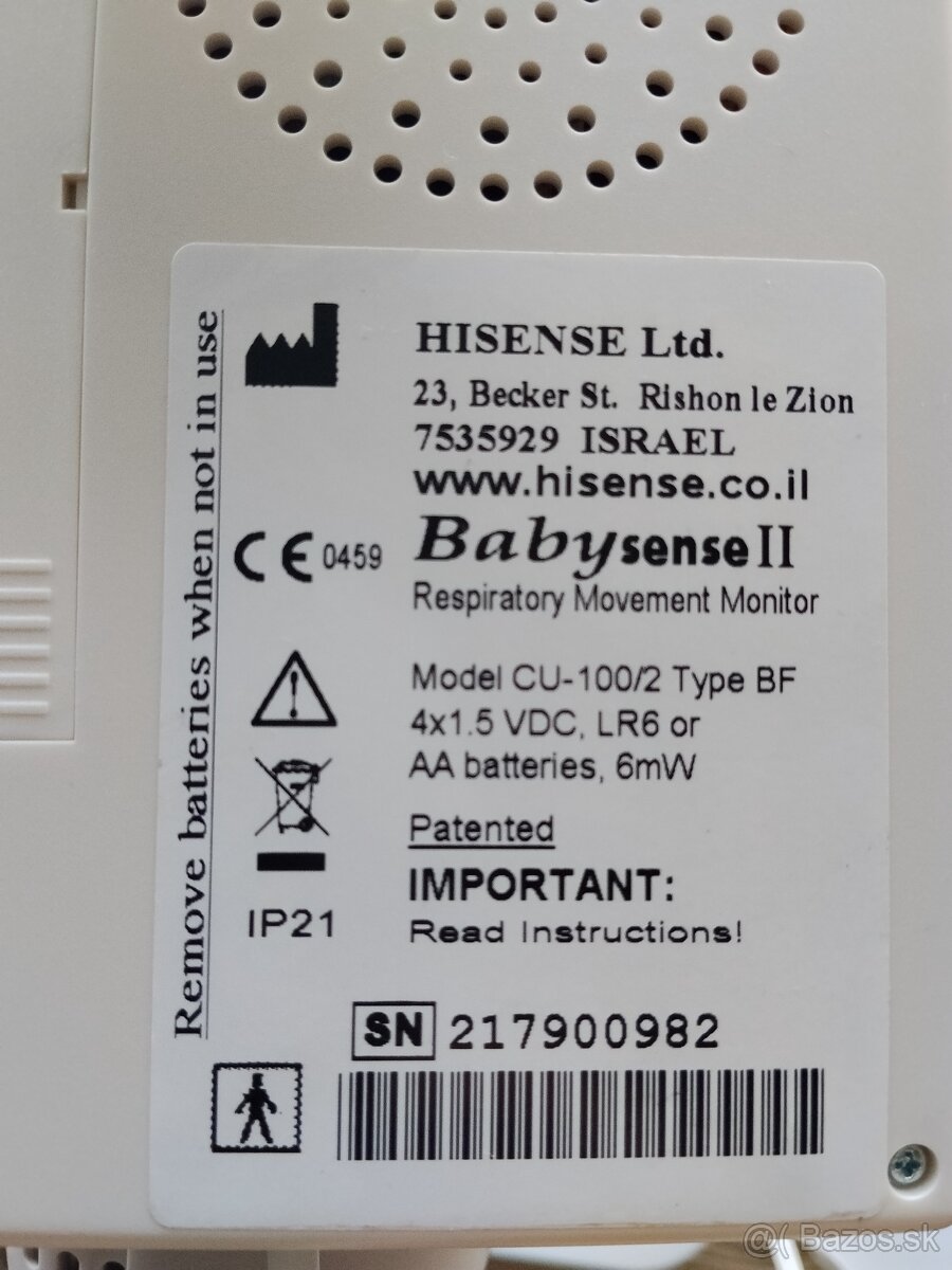 Monitor dychu Babysense II - 7