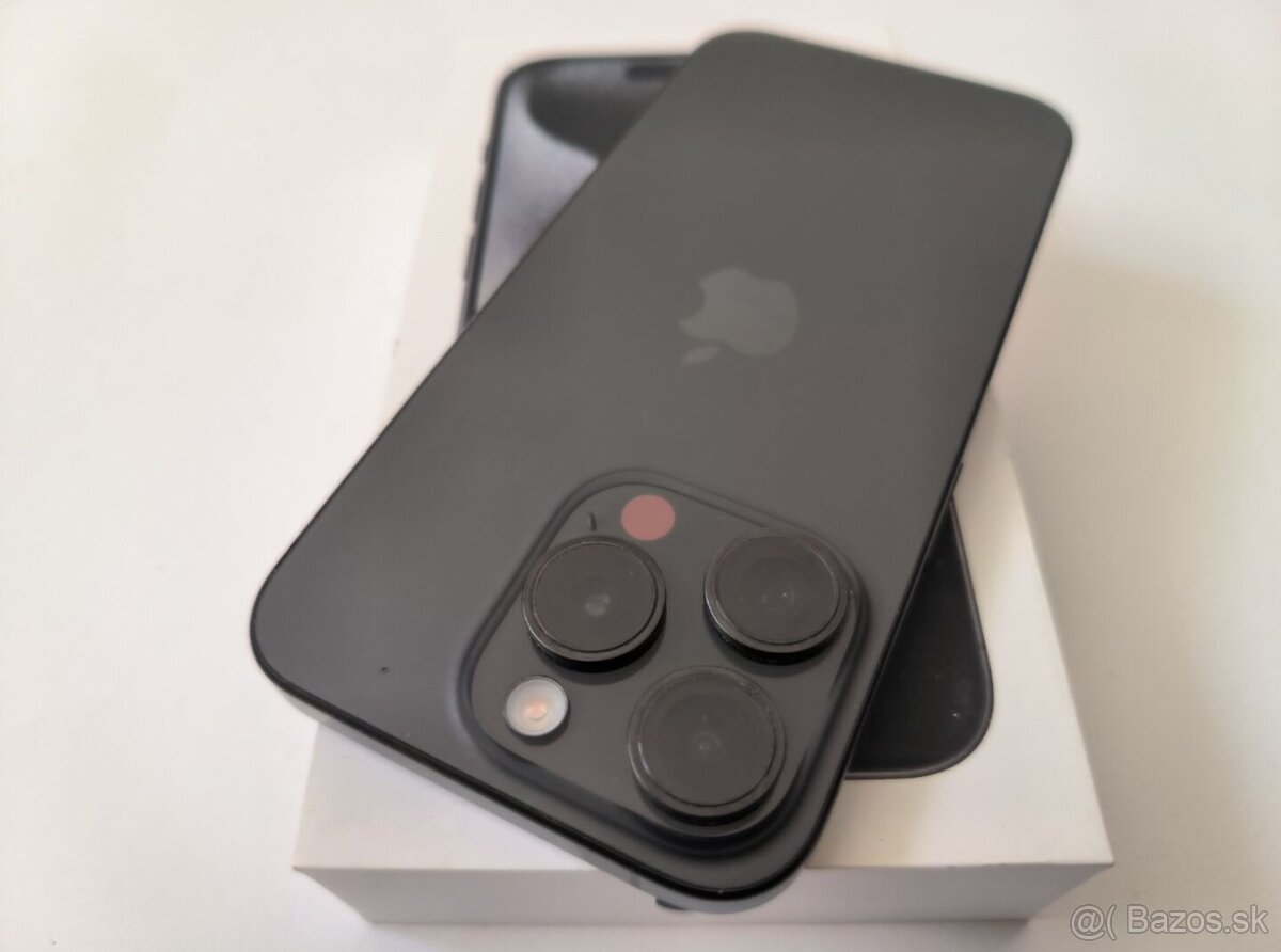 apple iphone 15 PRO 256gb Black Titanium / Batéria 86% - 7