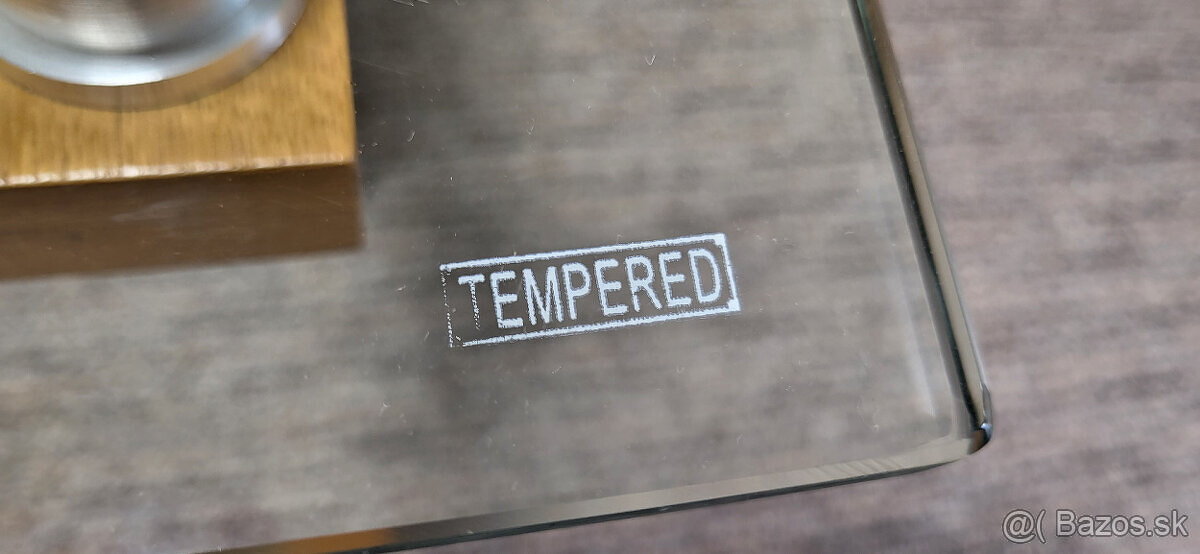 Konferenčný Stôl do obývačky- masív+sklo - 7