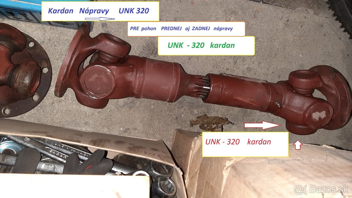 Kardany UNK320 ,LKT 120 UNC201 - 7