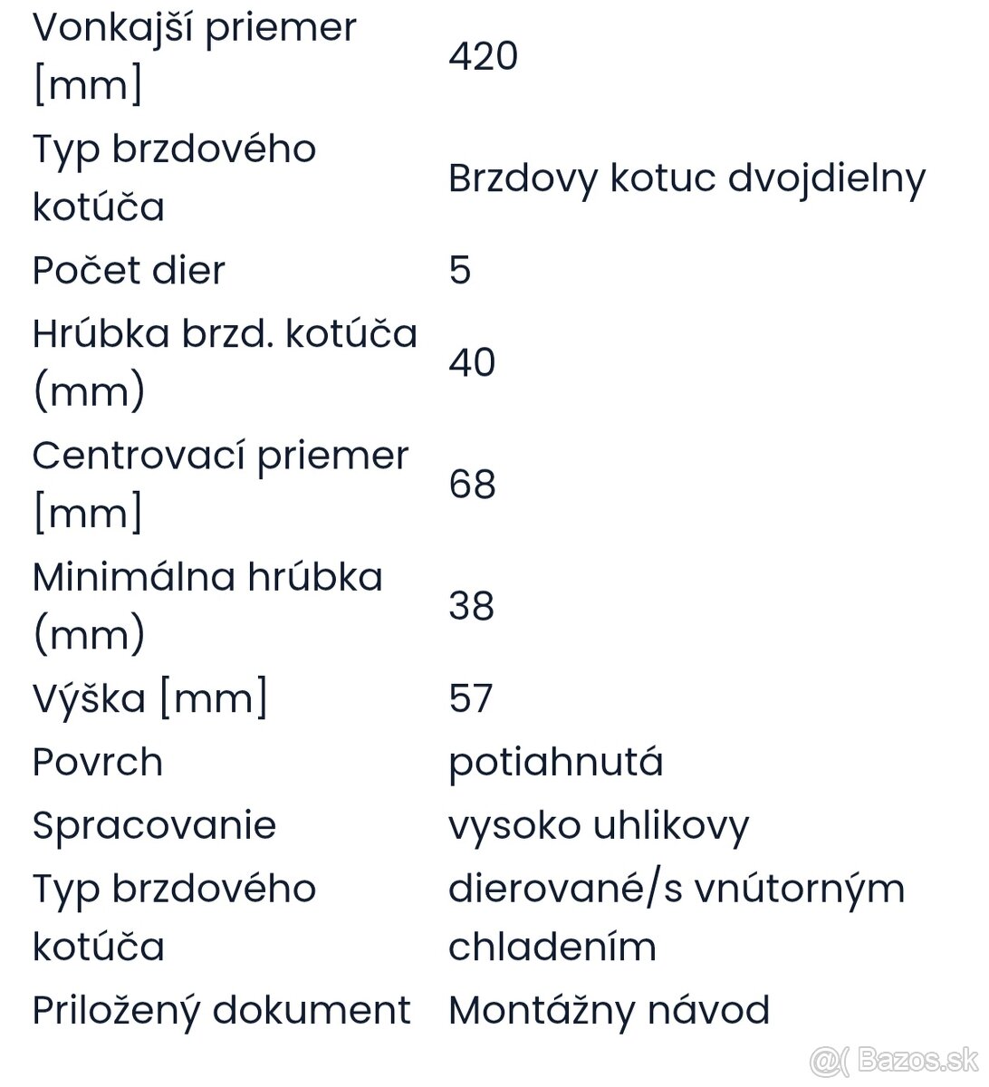 Predné brzdové kotúče brembo 420mm - 7