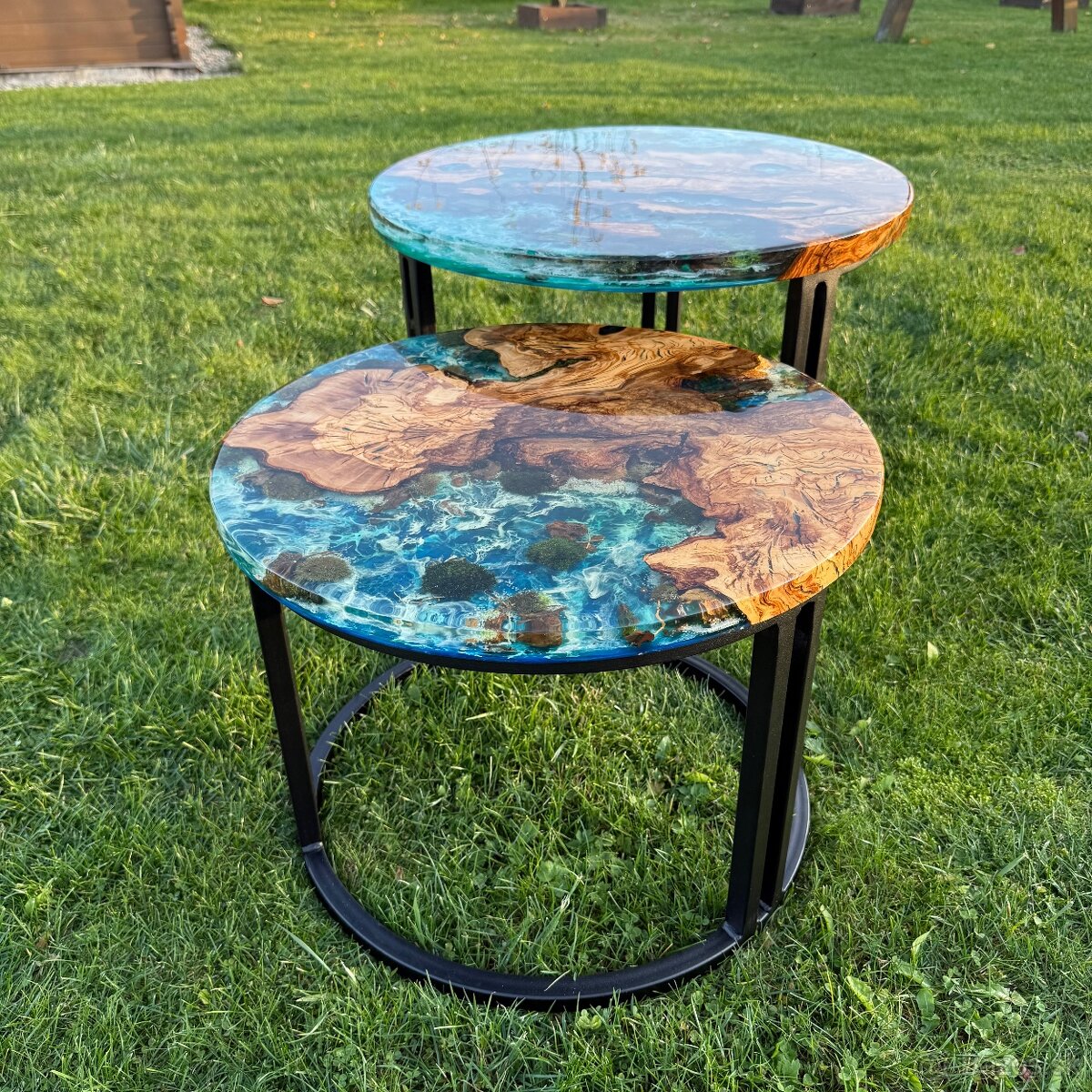 Epoxidový stôl , set konferenčných stolov , epoxidové stoly - 7