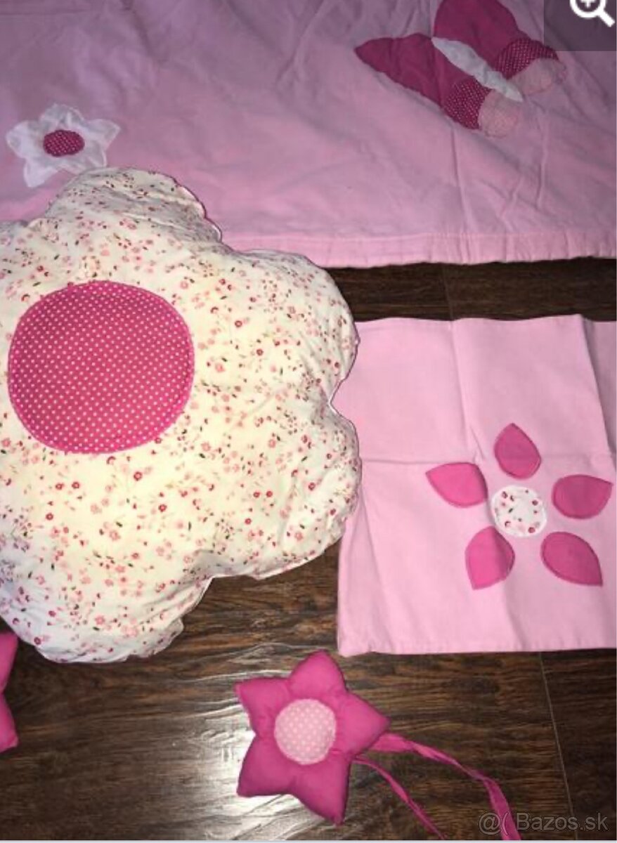 Ružový prehoz na posteľ pre dievčatko - 7