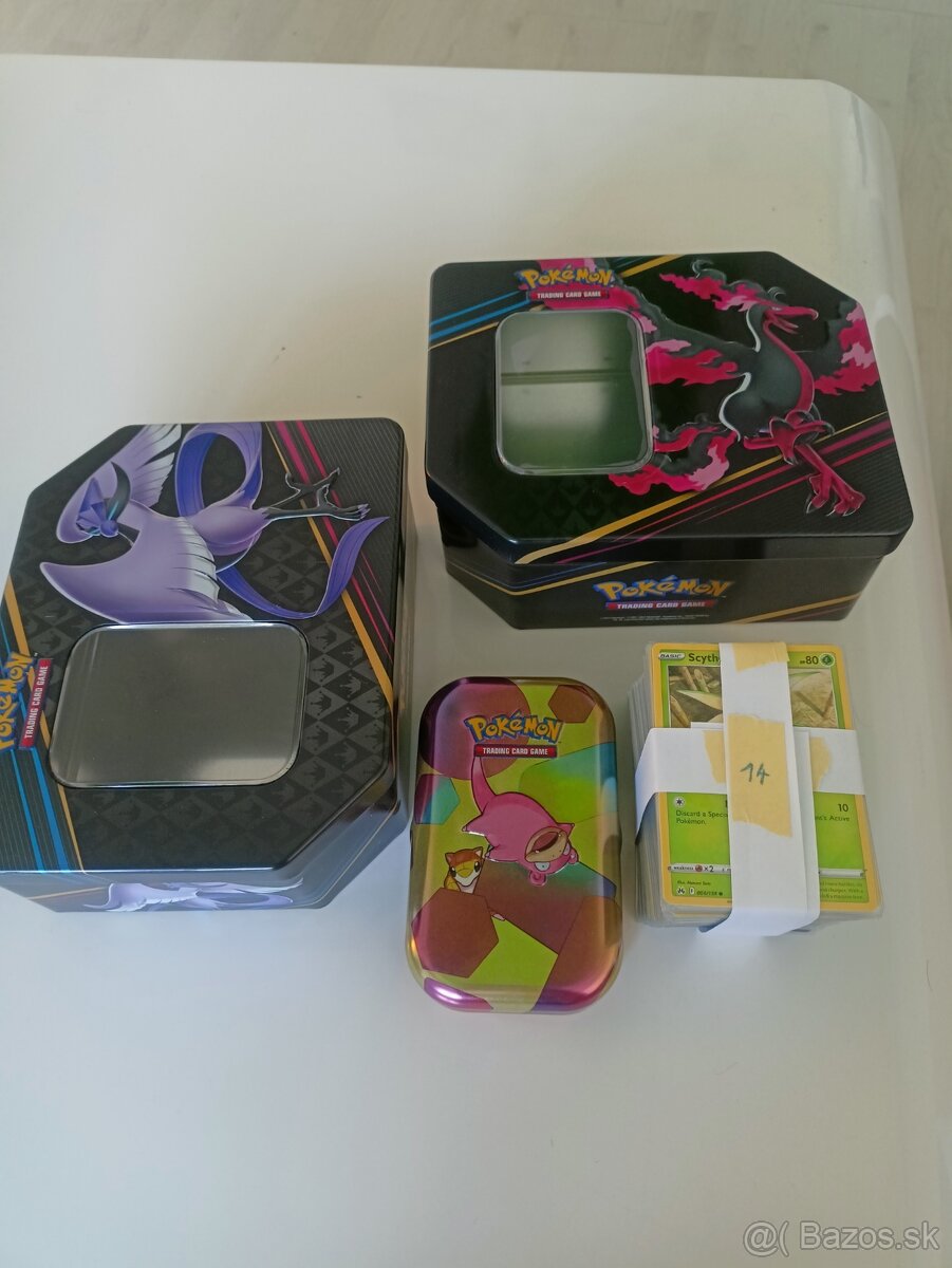 Pokémon sety - karty + plechovky - 7