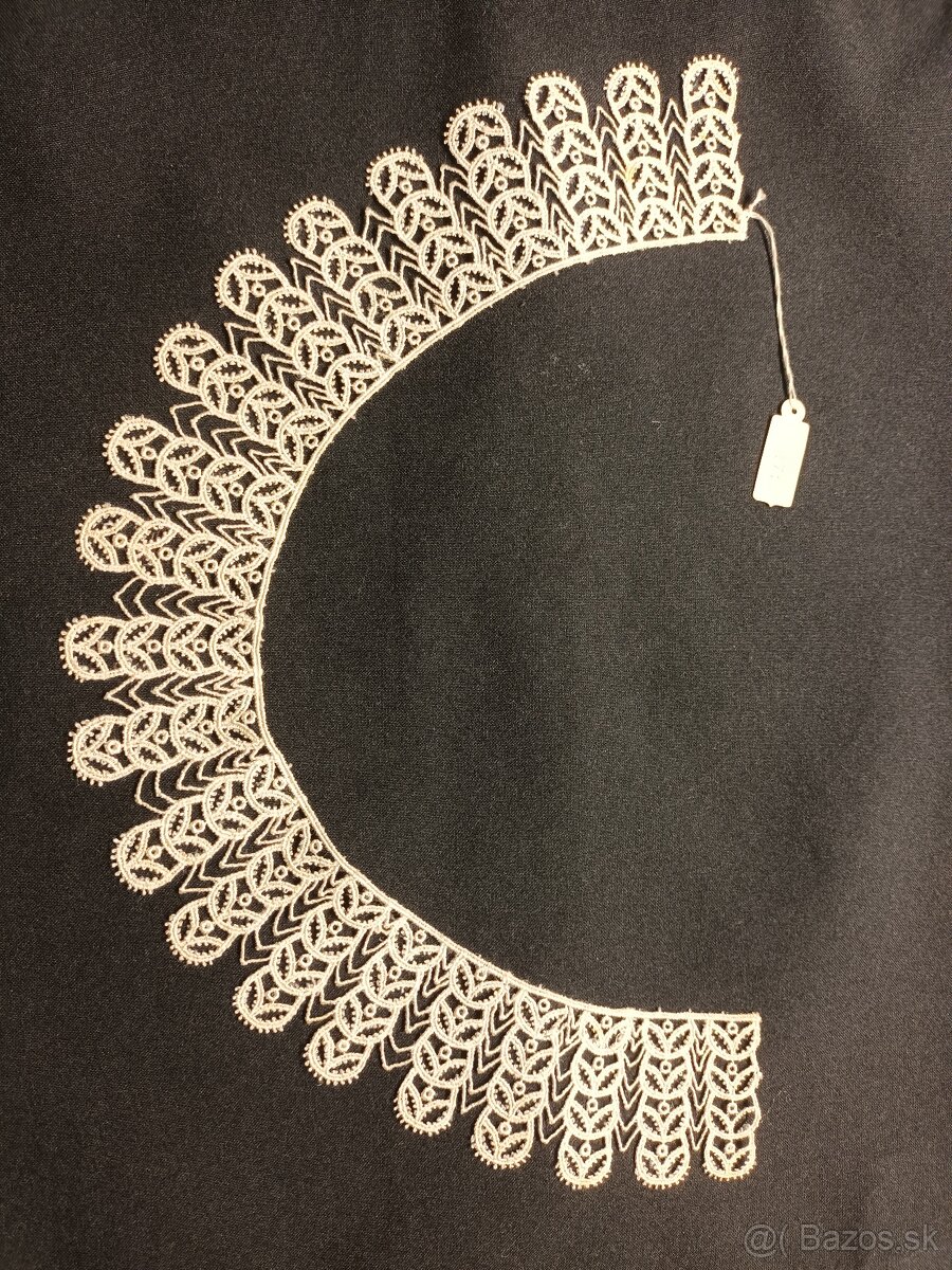 Originál . starožitné ecru čipkové golieriky - 7