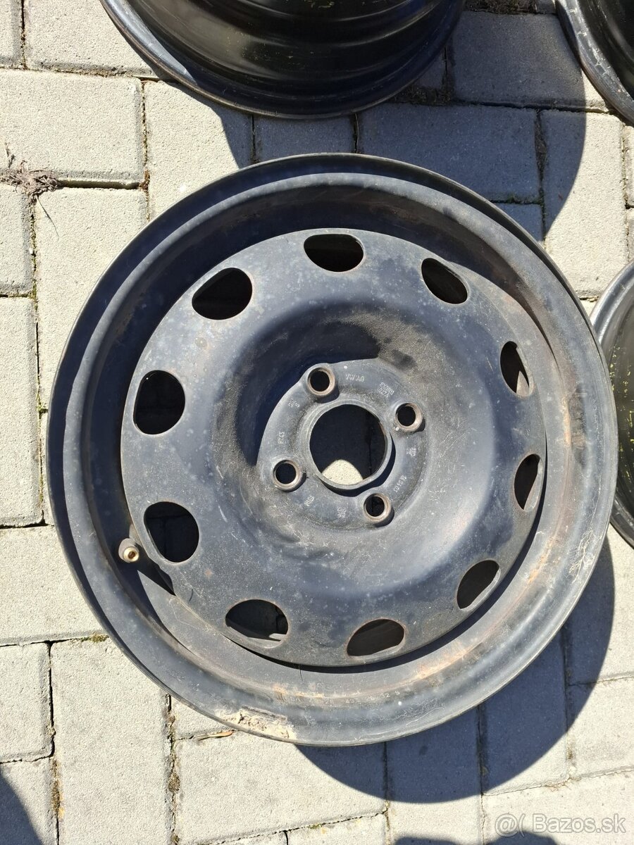 Plechové disky R14, 4x100, VW - 7