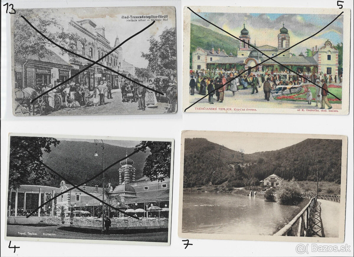 Predam stare pohladnice miest 3 - 7