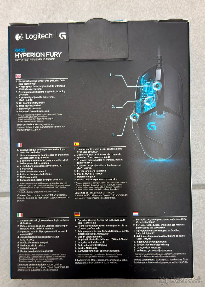 Herná sada Myši a Klávesnice Logitech® (G402 + G213) - 7