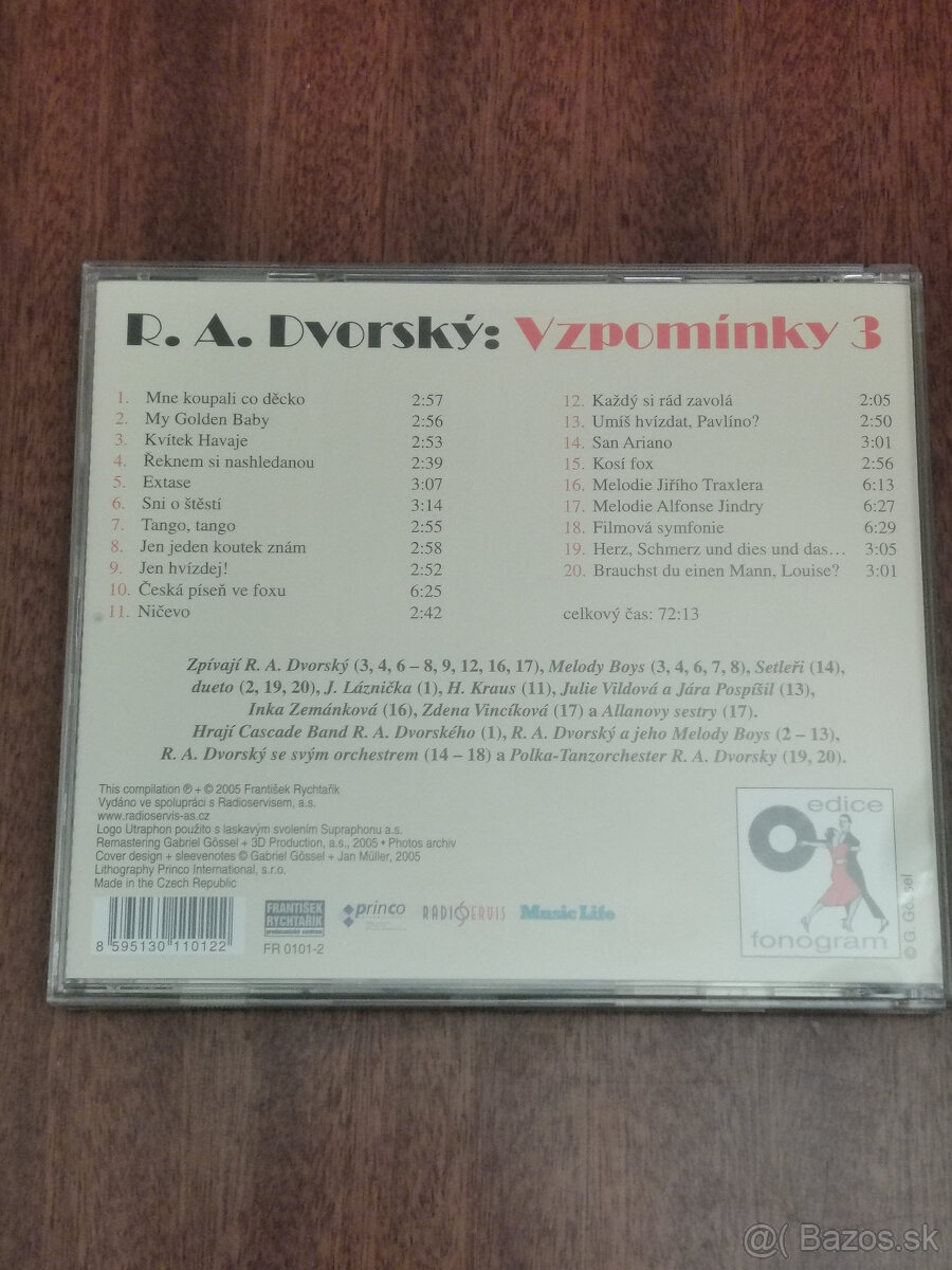 set CD R.A. Dvorský Vzpomínky - 7