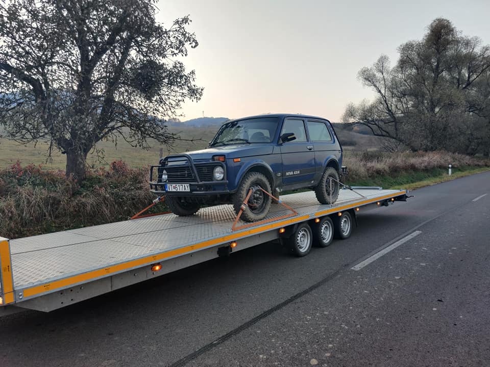 Prívesný vozík - trojnápravové plato - 7