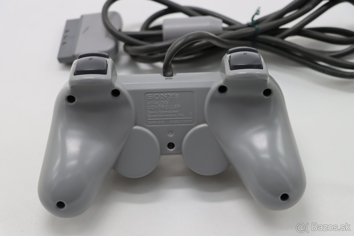 PS1 SCPH-9002 + ovládač + káble + karta - 7