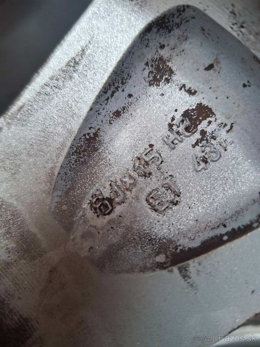 Orig. hliníkové disky Škoda R15, 5x100 - 7