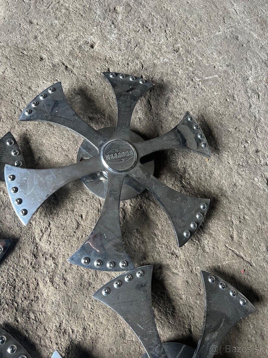 otočné puklice CHOPPER – pochromované (4 ks) - 7