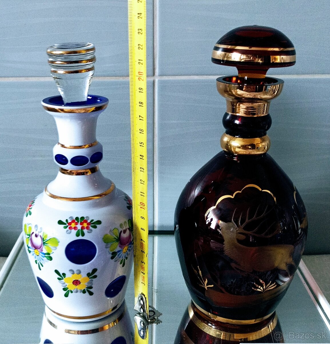 Retro sklenené karafy - 7