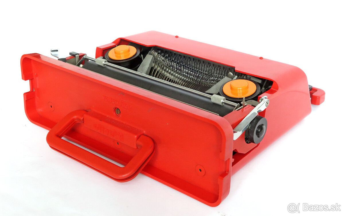 prenosný písací stroj OLIVETTI Valentine 1970te roky retro - 7