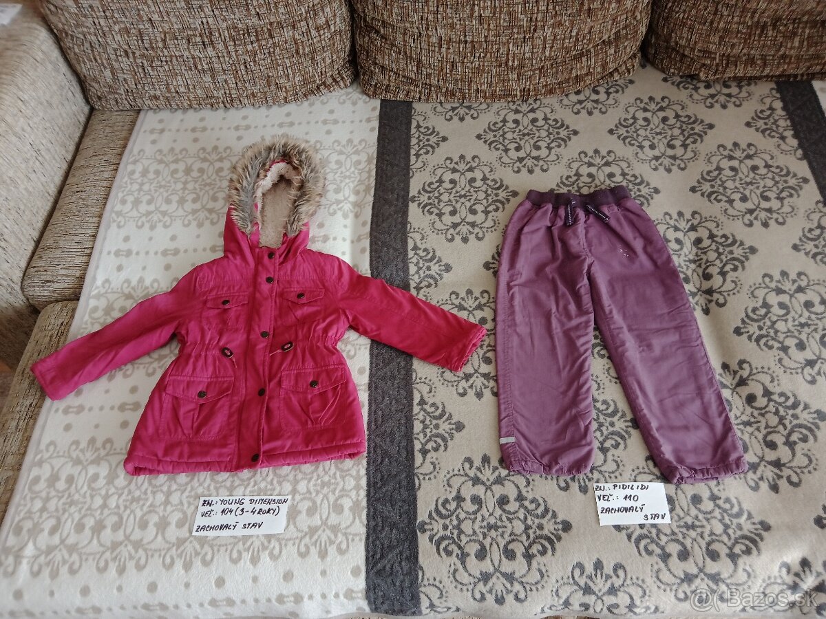 Sofshellove a zimné oblec. pre dvojičky dievčatká/,jednotliv - 7