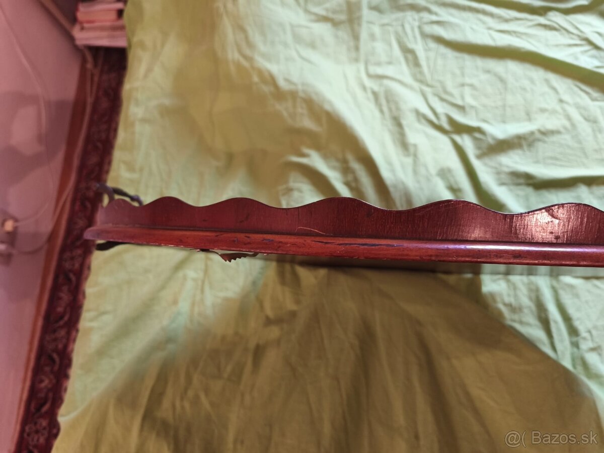 Elegantný anglický podnos s intarziou - 7