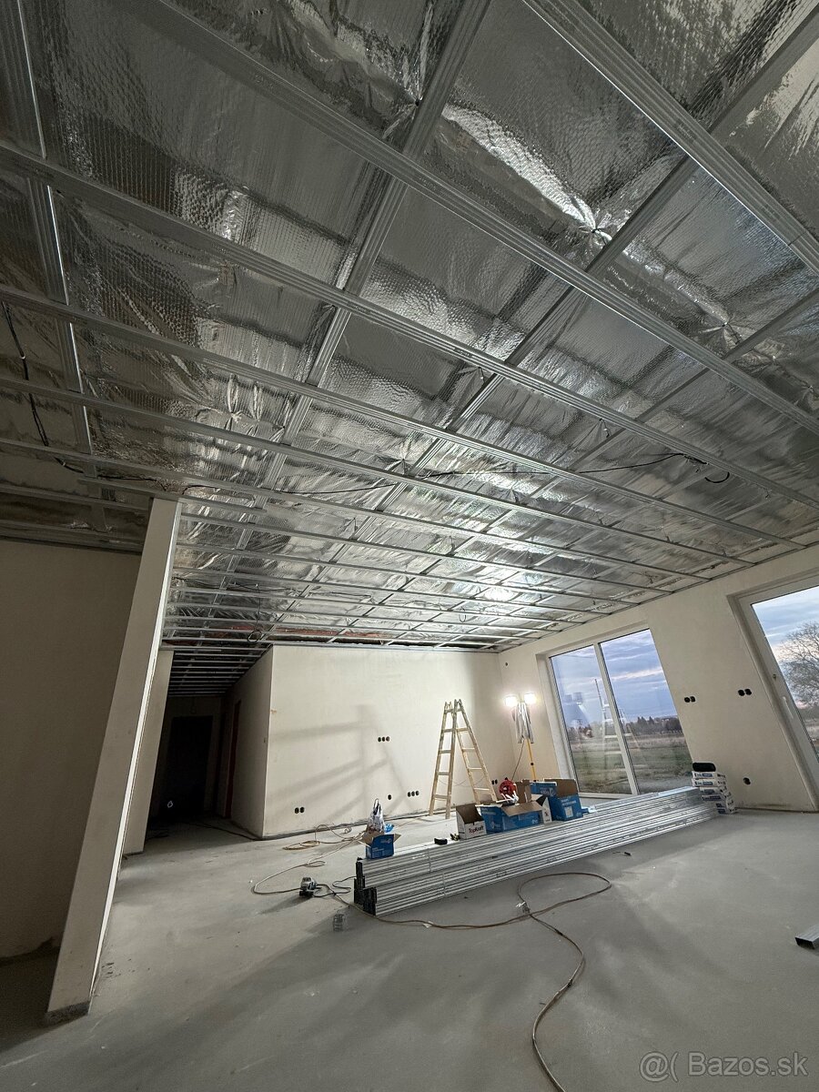 Sádrokartónové práce, dekoračné omietky - 7