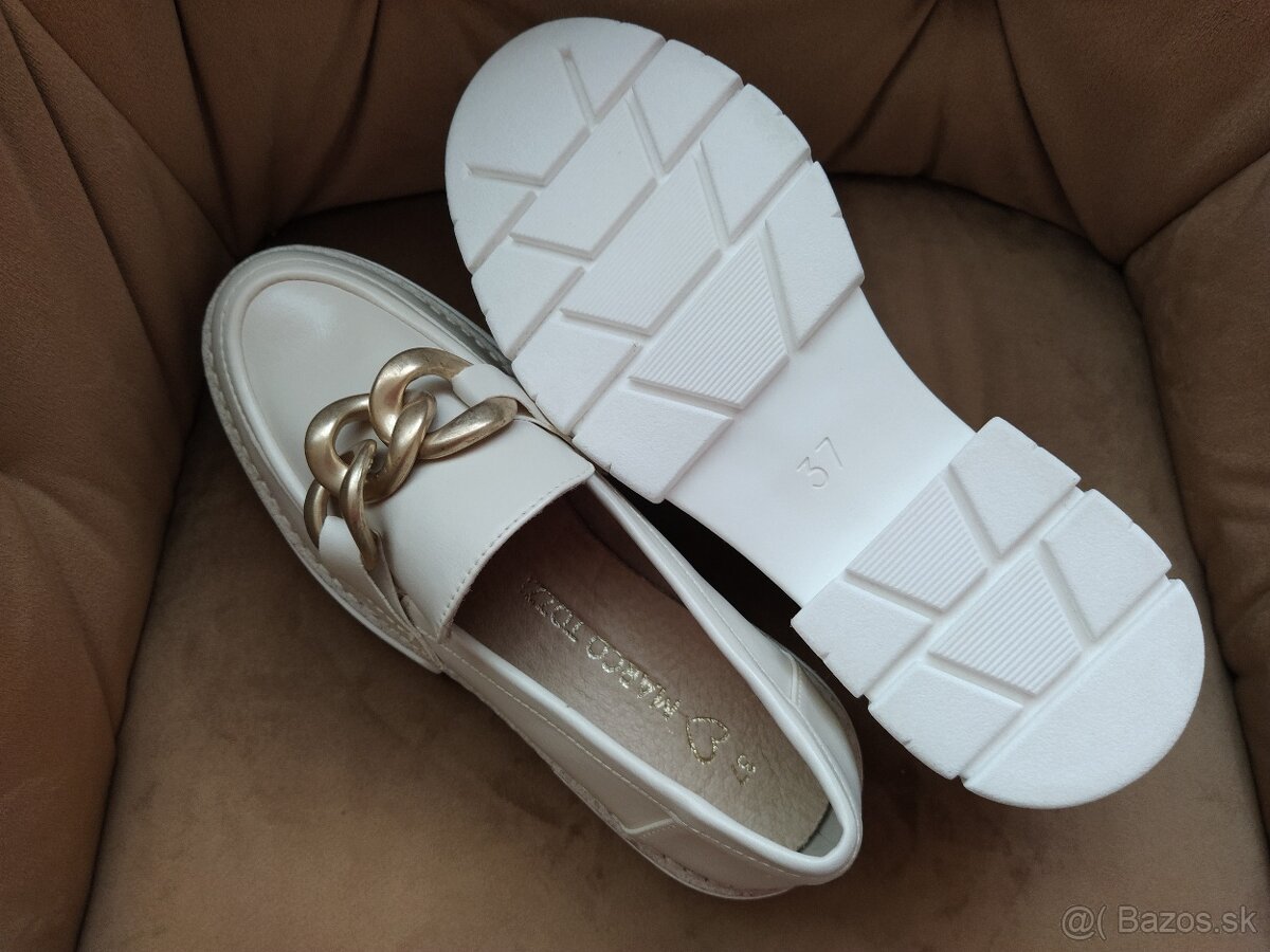 NOVÉ smotanové mokasíny \ loafery veľ. 37 (osobný odber) - 7